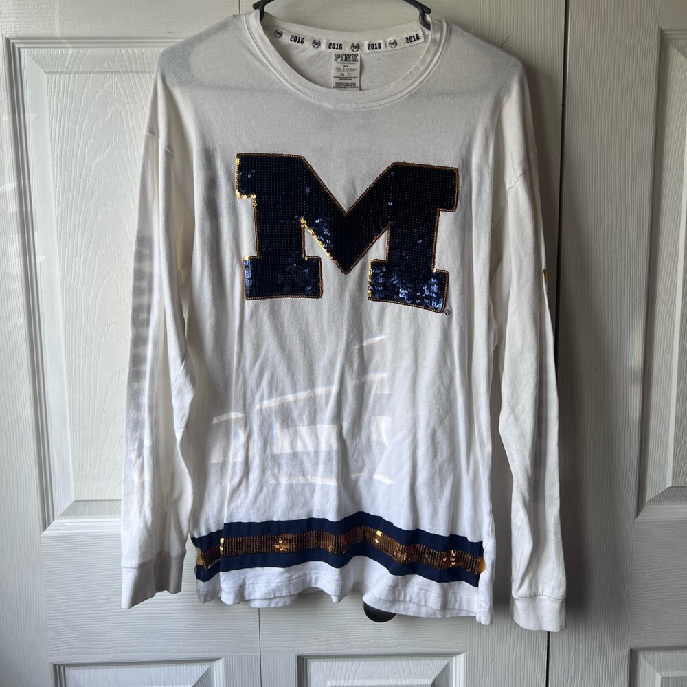 XS PINK Michigan long sleeve shirt